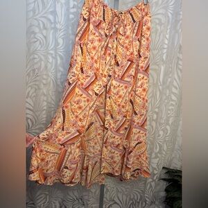 Willow & Root Bohemian Paisley Print Skirt